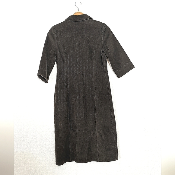 Vintage Banana Republic Long Corduroy Coat Button Front Jacket - Picture 2 of 5